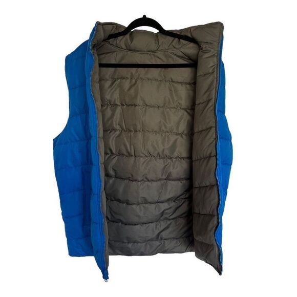 Gap Men's Mock Neck Reversible Puffer Vest Blue XL - Picture 3 of 4